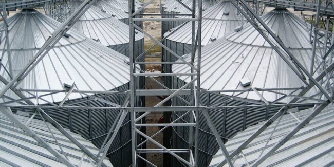 techos-prado-silos Flat bottom silo components