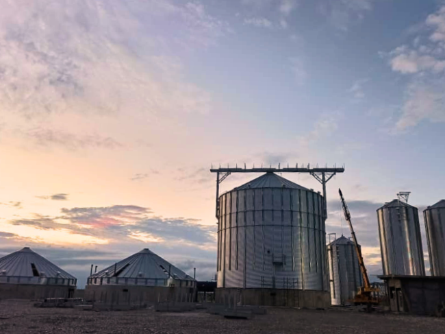 silo de grano en  mexico 